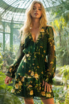 Green Long Sleeve Dress