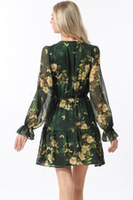 Green Long Sleeve Dress