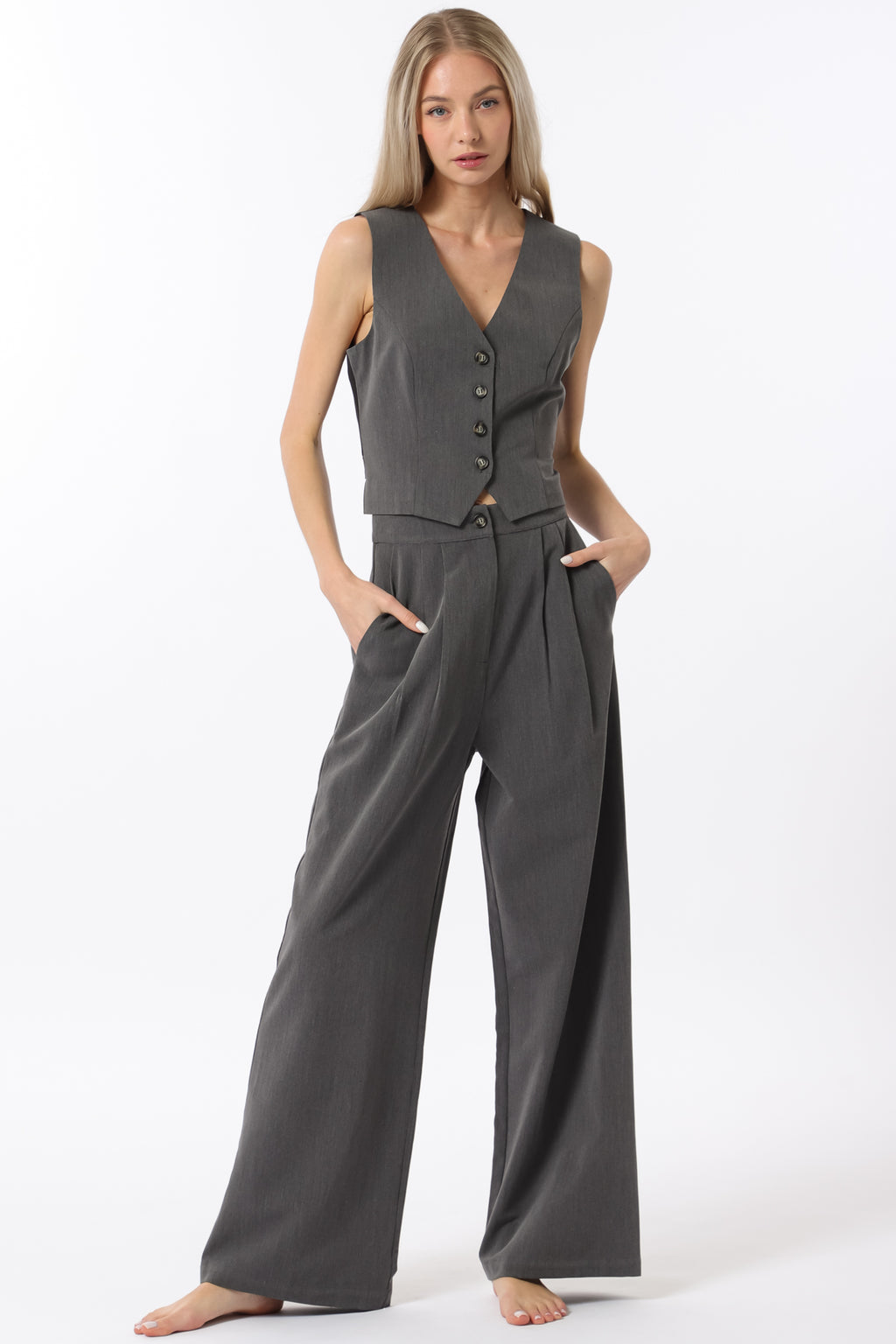 Vest and Wide Leg Pants Suit SET SIZES MUST MATCH