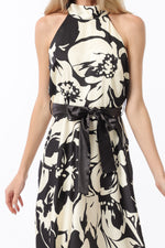 Black Mock Neck Maxi Dress