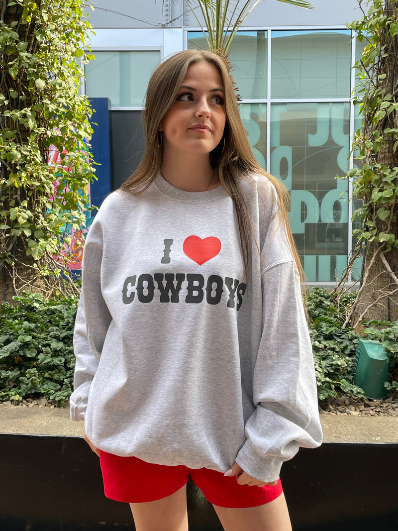 I Love Cowboys Sweatshirt