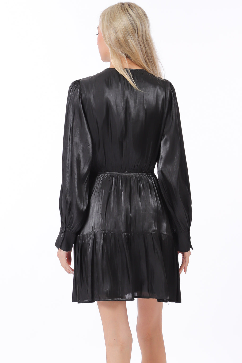 Black Organza Mini Dress