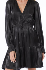 Black Organza Mini Dress
