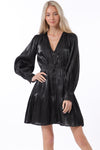Black Organza Mini Dress