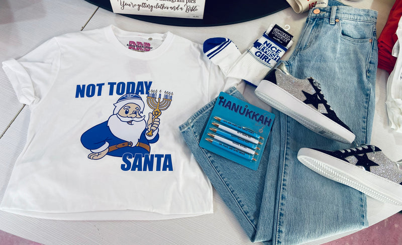 Not Today Santa White Tee