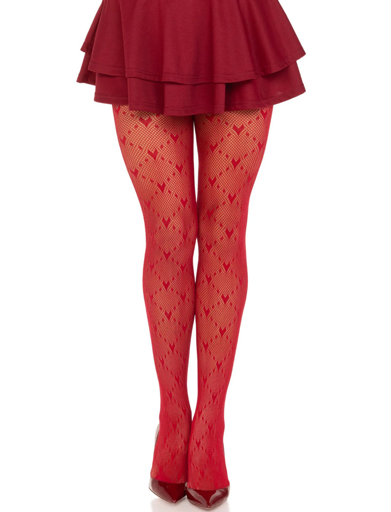 Valentina Heart Net Tights FINAL SALE