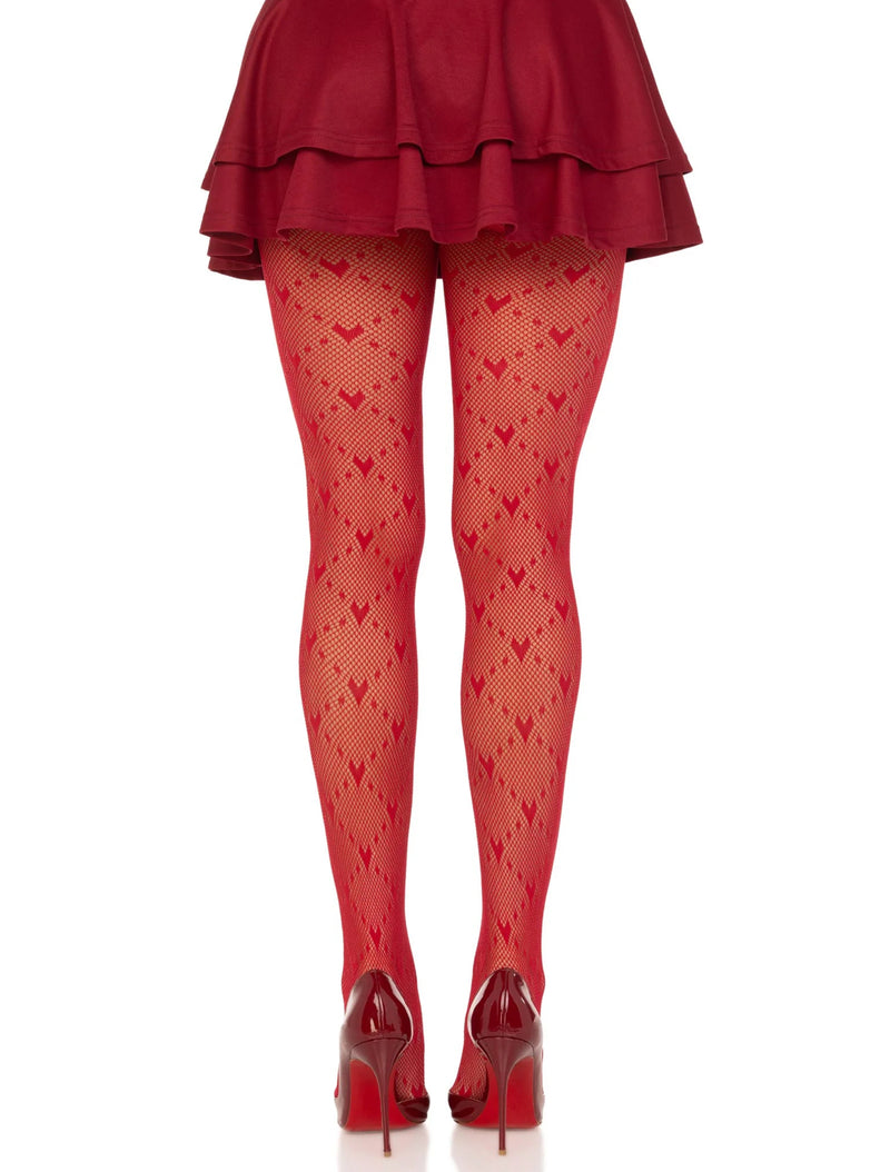 Valentina Heart Net Tights FINAL SALE