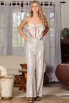 Sequin Spaghetti Strap Jumpsuit