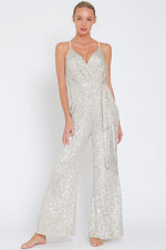 Silver Sequin Jumpsuit