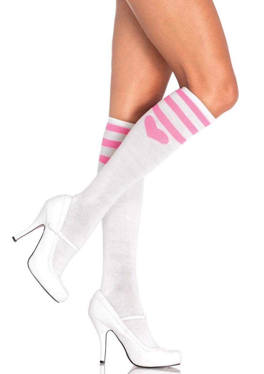 Sweetheart Athletic Knee High Socks
