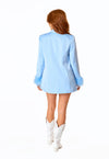 Renzo Blue Feather Short Set SIZES MUST MATCH