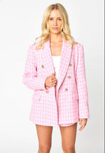 Tucker Pale Pink Tweed Blazer - FINAL SALE
