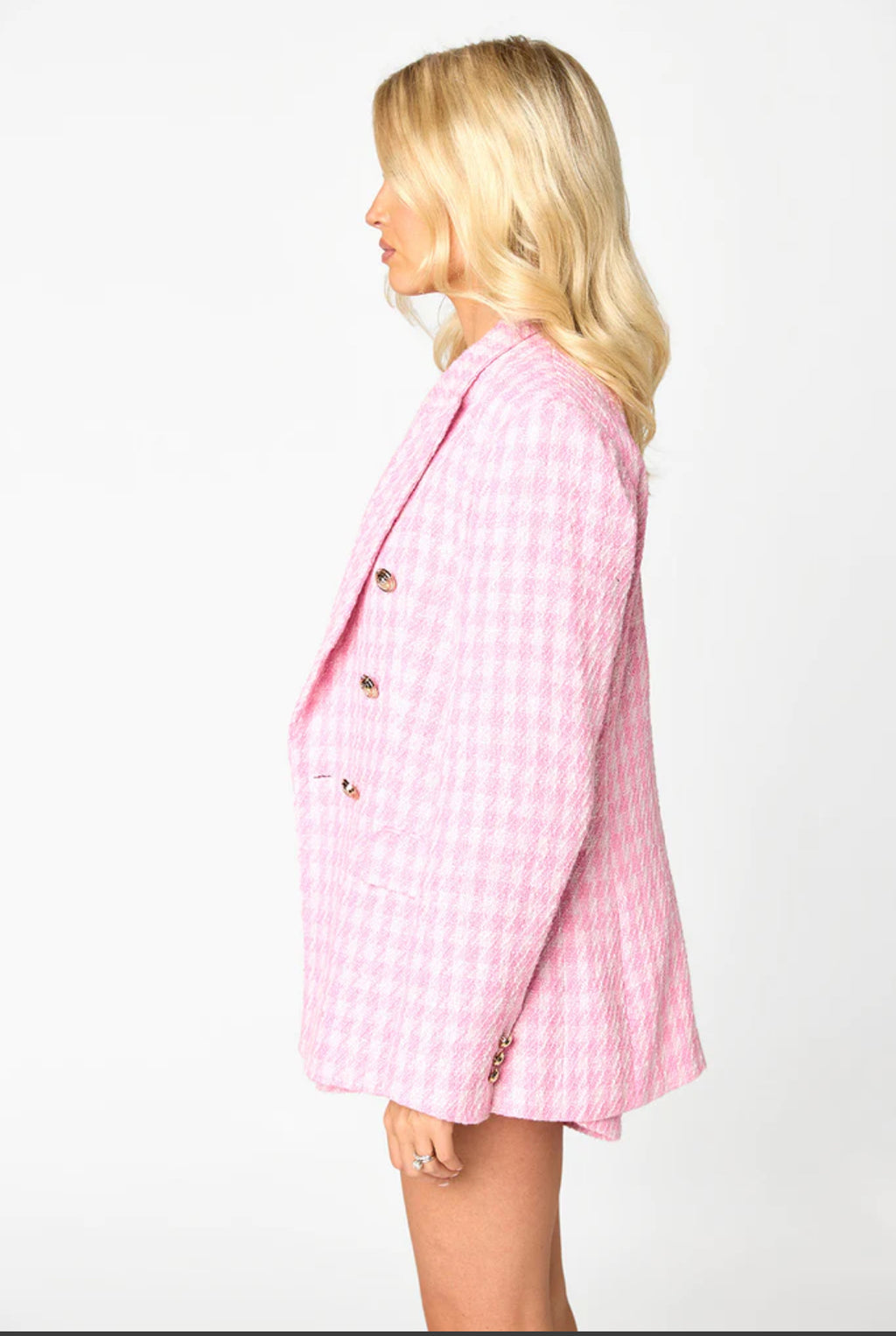 Tucker Pale Pink Tweed Blazer - FINAL SALE