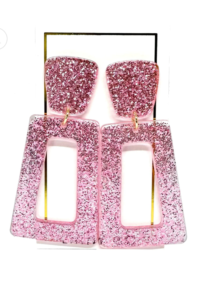 Pink Sparkle Earrings