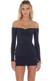 Navy Body Con Dress