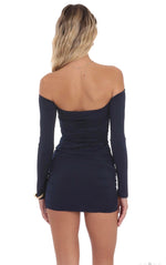 Navy Body Con Dress