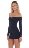 Navy Body Con Dress