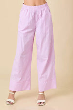 Pink Stripe Wide Leg Pants