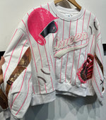 Pink Batter Up QOS Sweatshirt