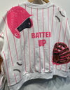 Pink Batter Up QOS Sweatshirt