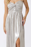 Champagne Sleeveless Maxi Dress