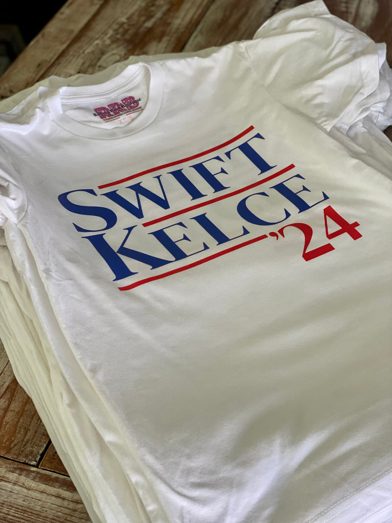 Swift/Kelce '24 White Tee