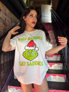 Baddies Get Saddies Grinch Graphic Tee
