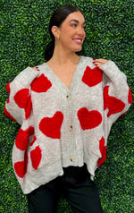 Oversized Heart Sweater Cardigan