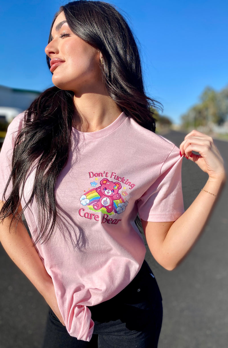 Don't Fucking Care Bear Pink Graphic