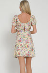 Derby Floral Front Tie Shortie Dress