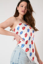 Licensed Rolling Stones Bandeau Top