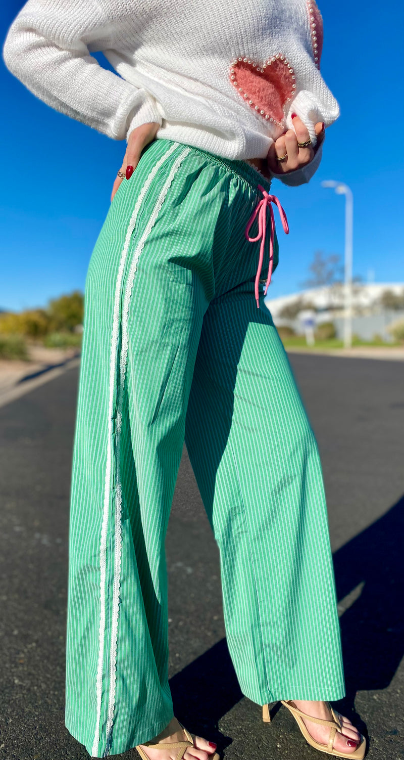 Striped Athletic Pants