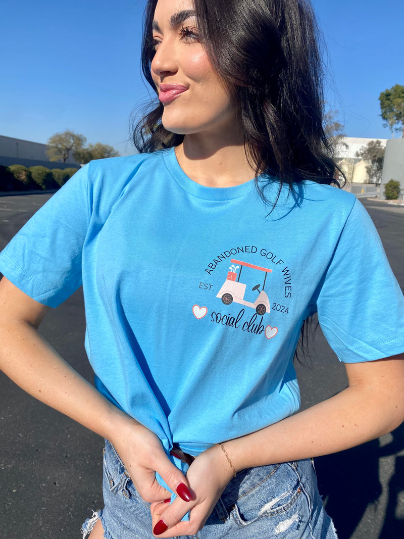 Abandoned Wives Golf Blue Tee