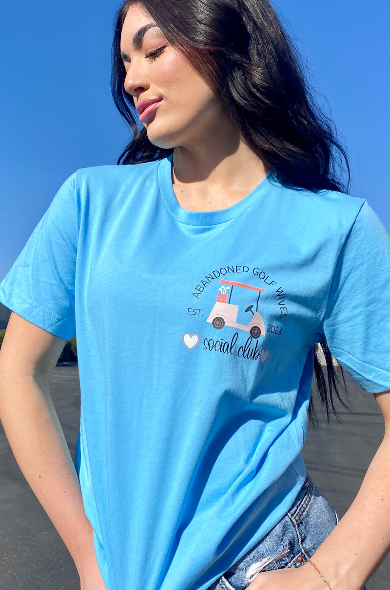 Abandoned Wives Golf Blue Tee