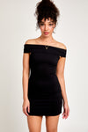 Off Shoulder Knit Dress