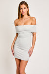 Off Shoulder Knit Dress