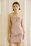 Pink Metallic Tube Dress