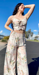 Corset Floral and Pants Set-Sizes Must Match