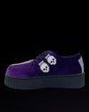 Krypt Coffin Purple Velvet