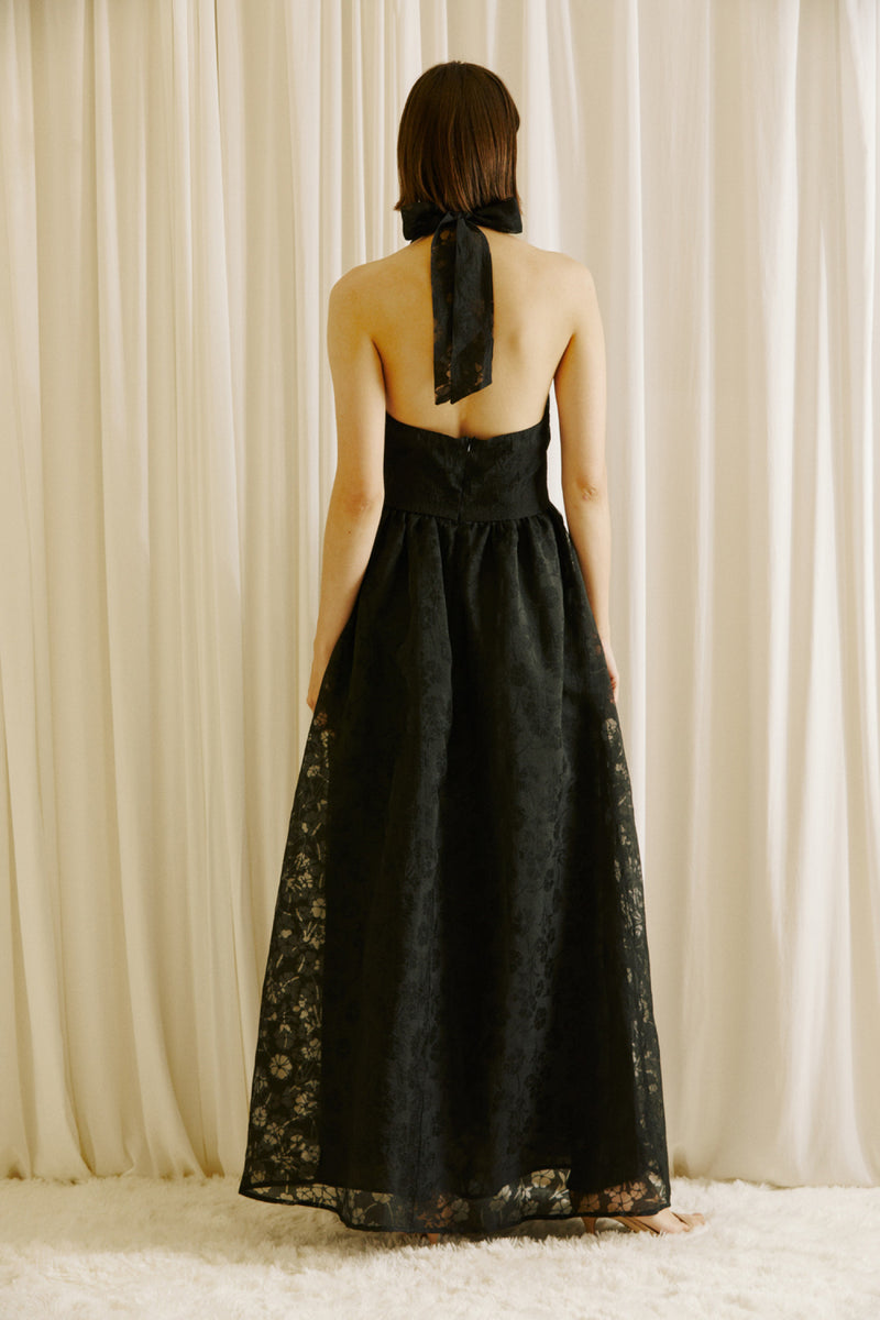 Black Lace Maxi Dress