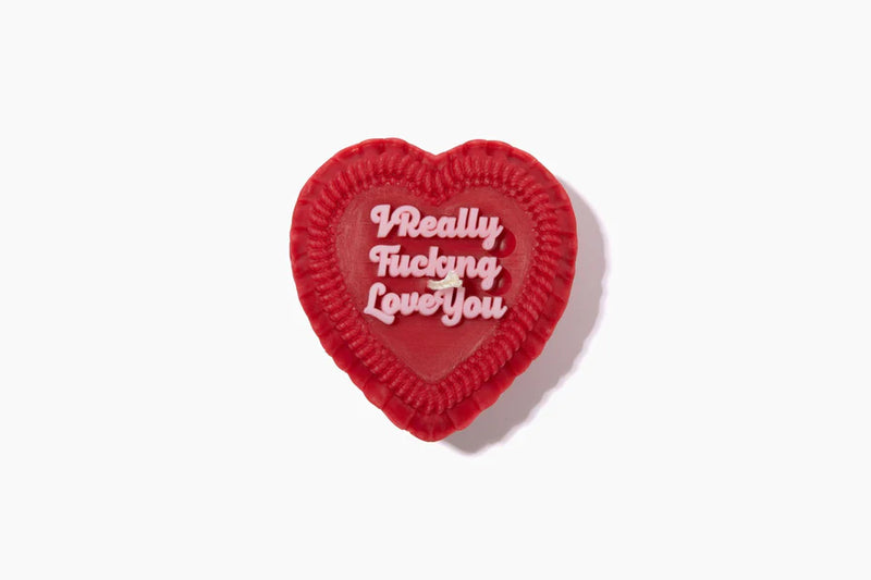 I Really Fucking Love You Heart Candle