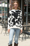 Cow Print Luxury Sweater