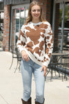 Cow Print Luxury Sweater