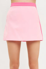 Pink Colorblock Skort