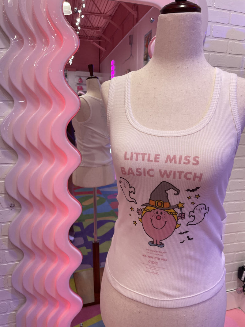 Little Miss Basic Witch Ribbed Tank