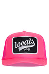 Locals Only Script Trucker Hat