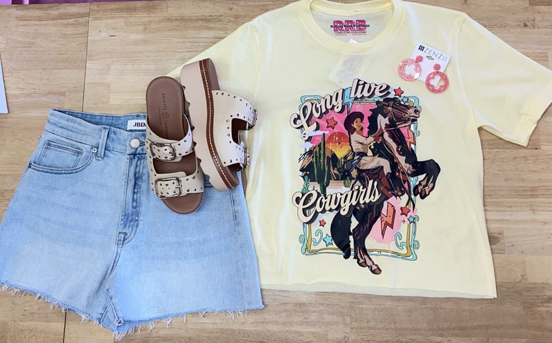 Long Live Cowgirls Vanilla Crop Top