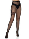 Gunslinger Garter Diamond Net Tights