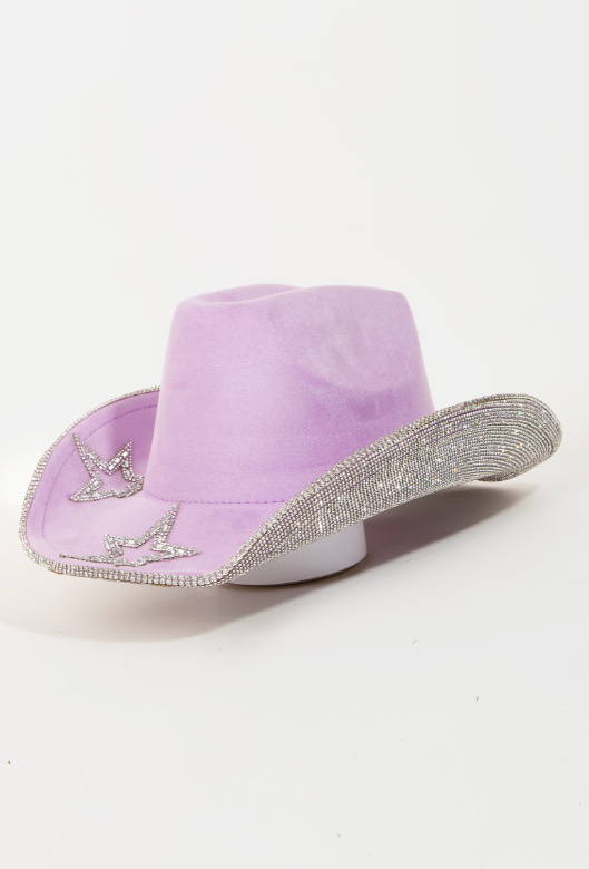 Rhinestone Stars Studded Cowboy Hat