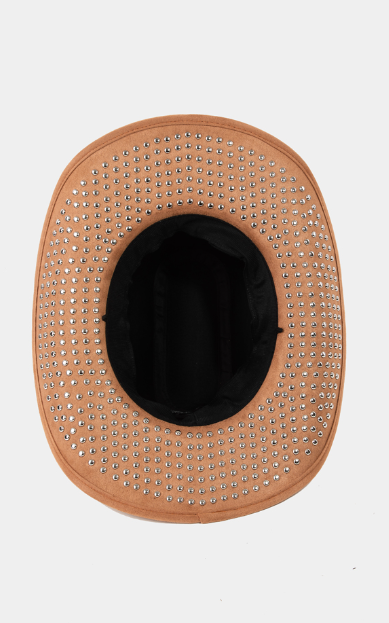 Studded Brim Cowboy Hat